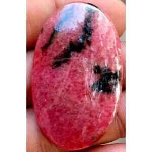 Stunning Jumbo Rhodonite Cabochon!